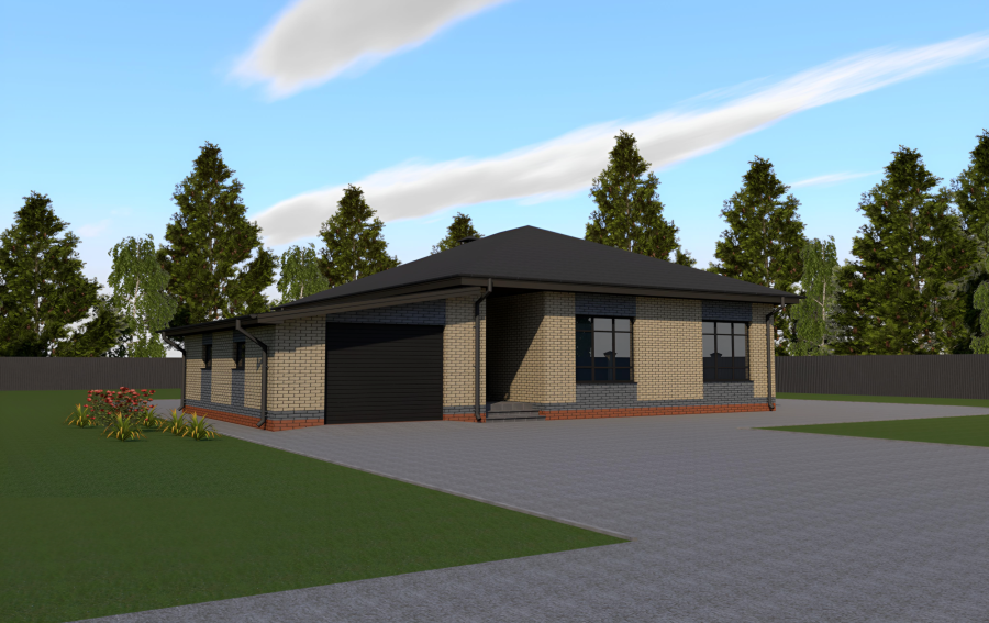 Дом 85 м² + гараж (Дом 135,16 м²)